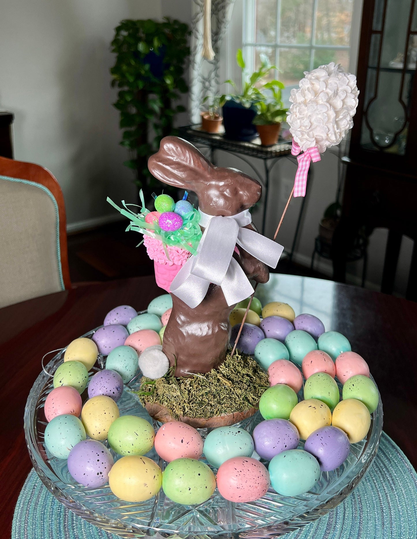 11.5" Faux Chocolate Bunny, Large Chocolate Fake Bunny, Fake Bake, Easter Decor, Not Edible