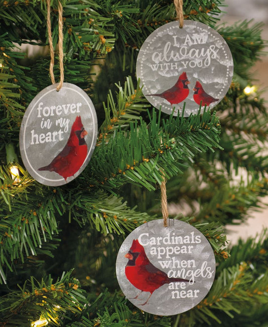 Always with You Cardinal Ornaments 3/Set