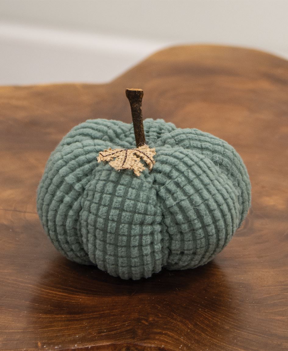 Teal Waffle Weave Pumpkin