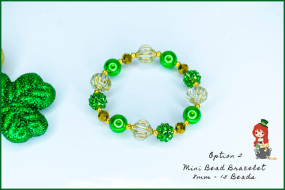 St. Patricks LUCKY CLOVER LEAF Necklace Jewelry Set