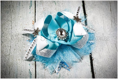 Frozen Bows ~  Elsa Inspired Bow or Headband