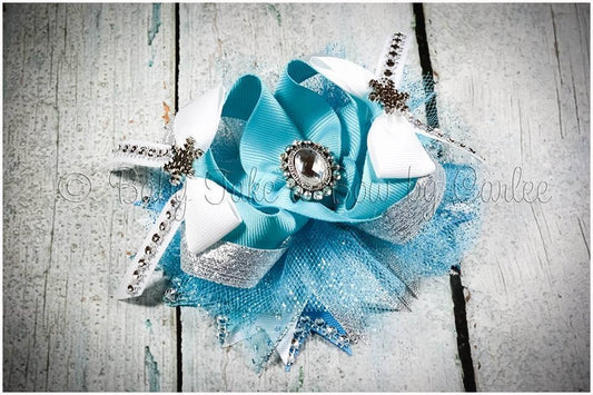 Frozen Bows ~  Elsa Inspired Bow or Headband