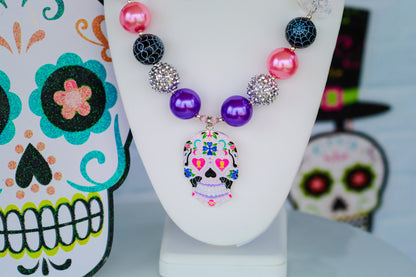 DAY of THE DEAD Halloween Necklace