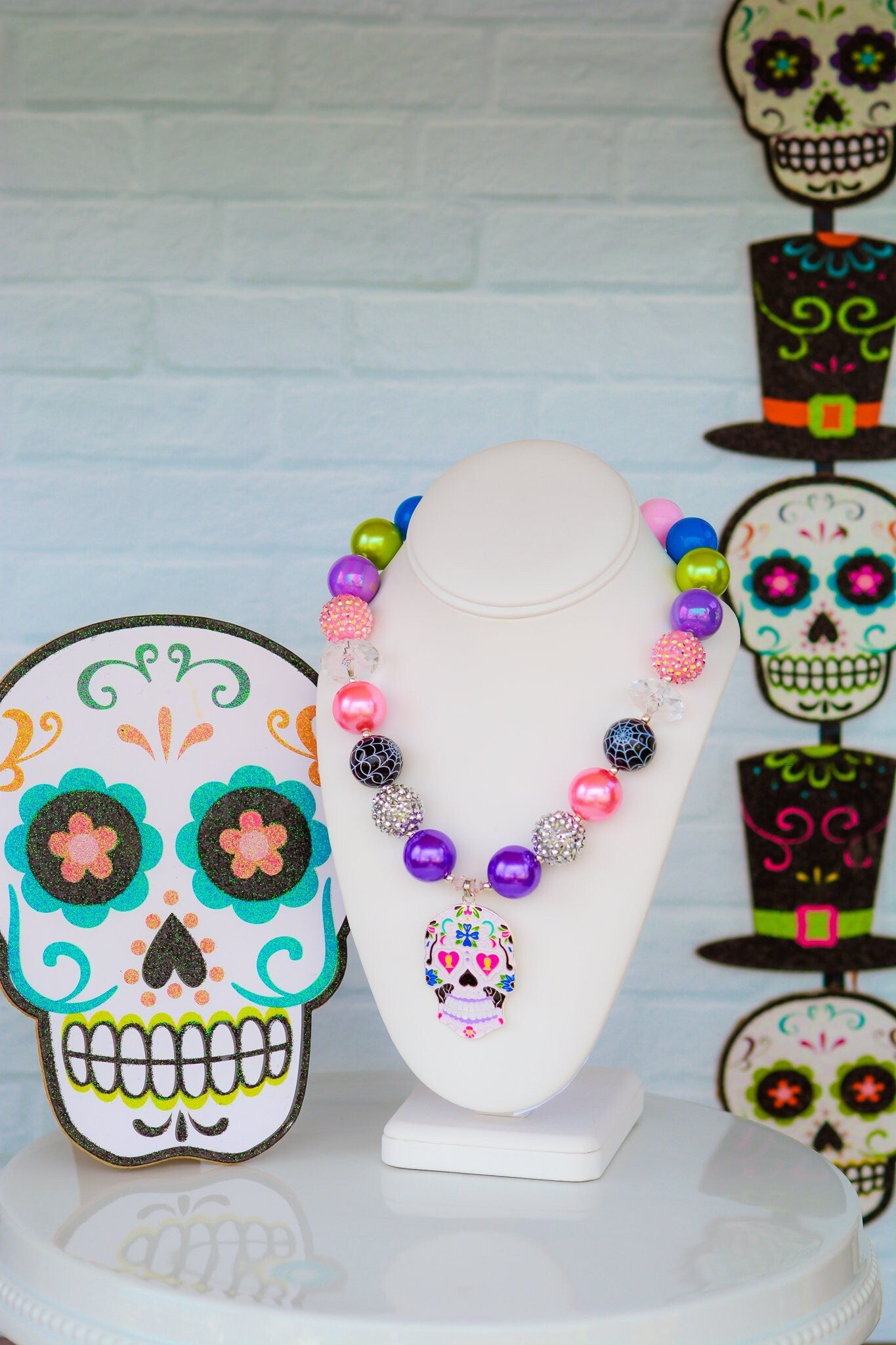 DAY of THE DEAD Halloween Necklace