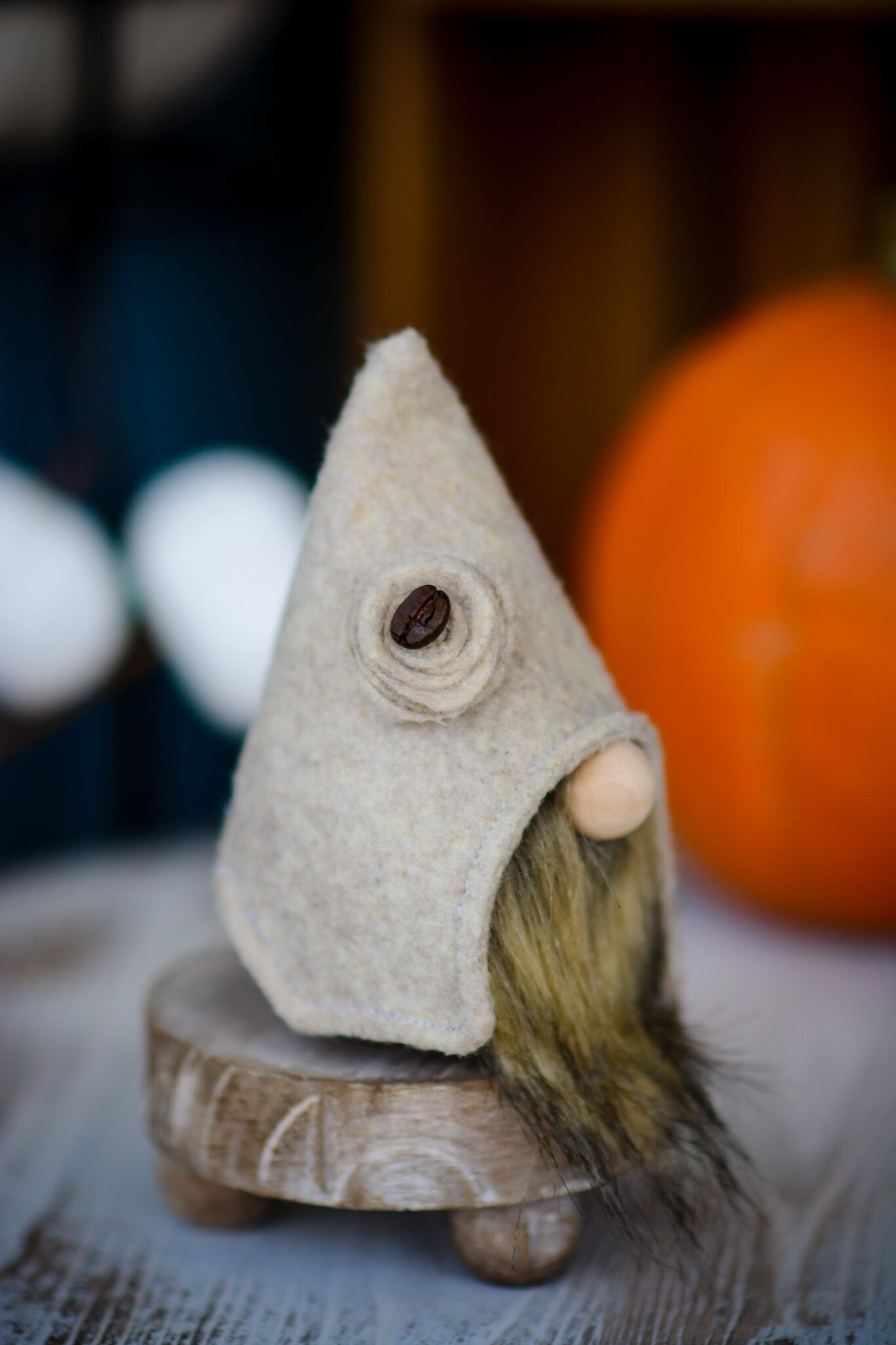 COFFEE GNOME, Tiered Tray Gnomes, Gnomes, Coffee Color, Coffee Bean, Light Brown Gnome