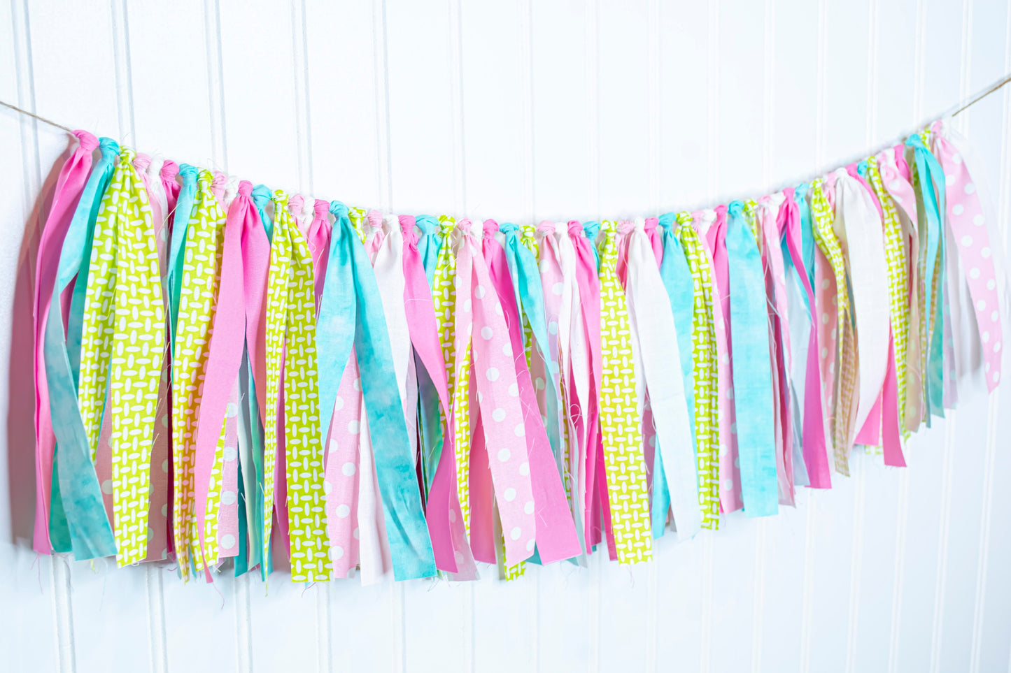 EASTER / SPRING FABRIC Garland, Spring banner, Easter banner, Spring / Easter mantel banner, Picture backdrop