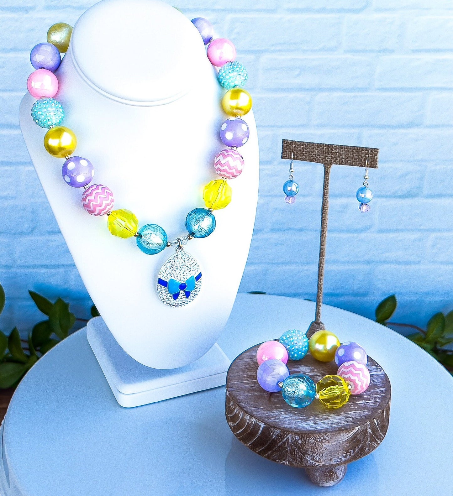 PASTEL EASTER EGG Necklace