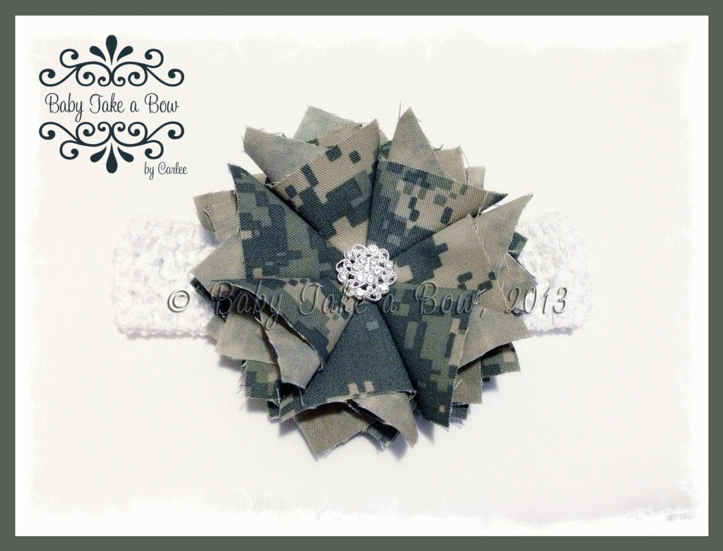 Genuine Army ACU Fabric Flower