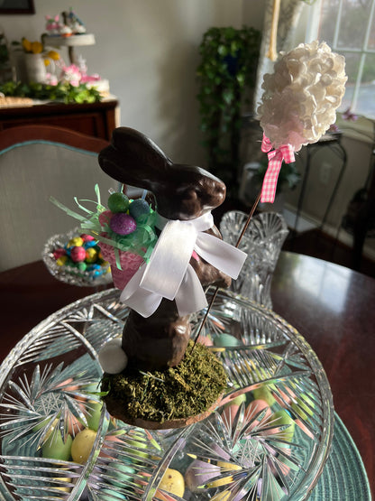 11.5" Faux Chocolate Bunny, Large Chocolate Fake Bunny, Fake Bake, Easter Decor, Not Edible