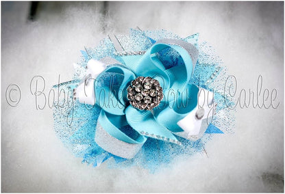 Frozen Bows ~  Elsa Inspired Bow or Headband