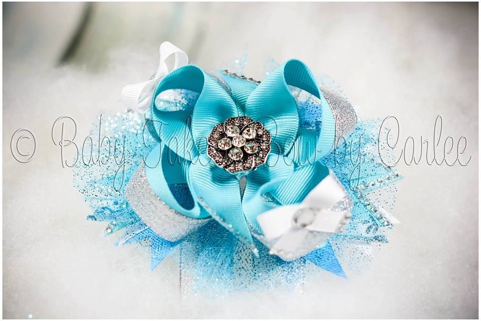 Frozen Bows ~  Elsa Inspired Bow or Headband